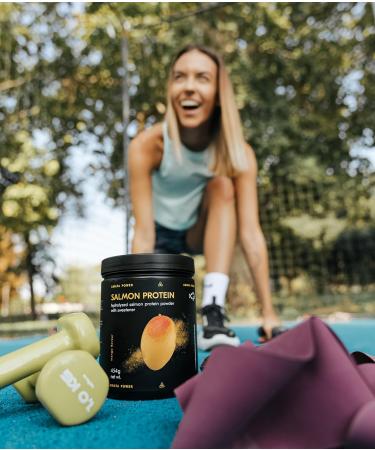 Amata Power - Salmon protein protein (mango 908 g) - Buy Online on GoSupps.com
