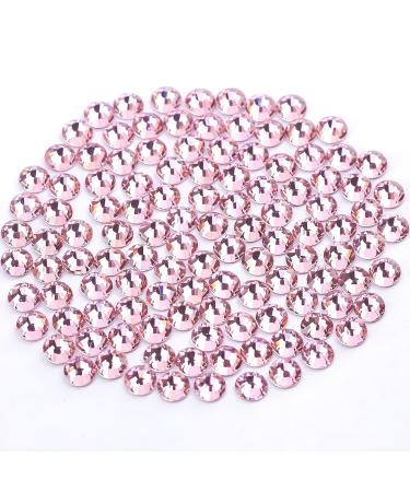YHMQ DU 576PCS pieces rhinestones nail crystals + rhinestones for nails crystal Lt.rose + SS30(6.4+6.5mm) Lt.rose SS30-576PCS