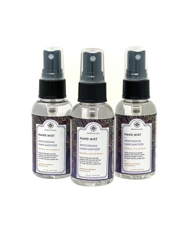 DERMAGLOVE HAND MIST MINIS - Hand Sanitizing Spray That Heals Protects Skin and Provides Moisture for Up to 8 Hours - Formulated With Vitamins A C & E- Naturally Scented Persimmon - 3 2oz bottles