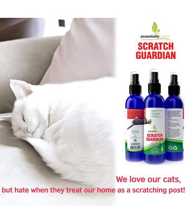 Cat Deterrent Spray for Scratching - 4oz Natural Non-Toxic - Protect Furniture, Carpet, Plants - No Scratch Spray for Cats - Made in USA - Buy Online on GoSupps.com