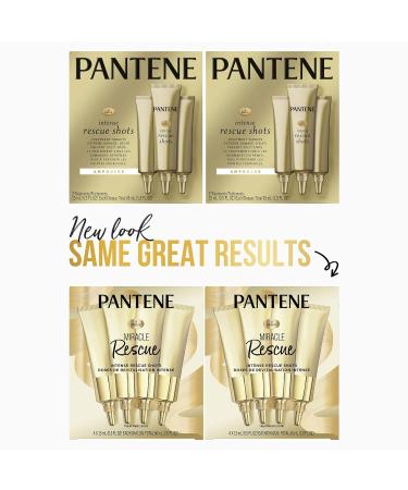 Pantene Hair Mask Miracle Rescue Shots 4 count 0.5 oz Twin Pack - Intensive Repair Treatment for Damaged Hair - Buy Online on GoSupps.com