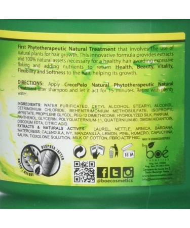 Boe Crece Pelo Treatment Jar 8oz - Hair Growth & Strengthening Formula - Buy Online on GoSupps.com