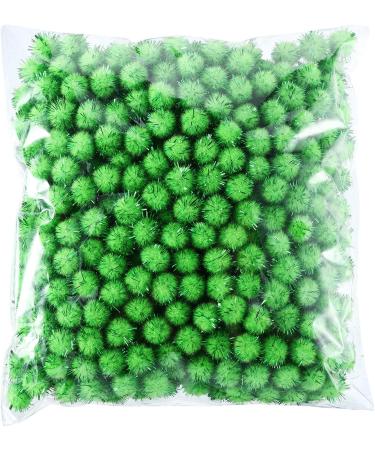 Hestya 500 Pcs 0.5 Glitter Pom Poms for Christmas Crafts - Light Green - Buy Online on GoSupps.com