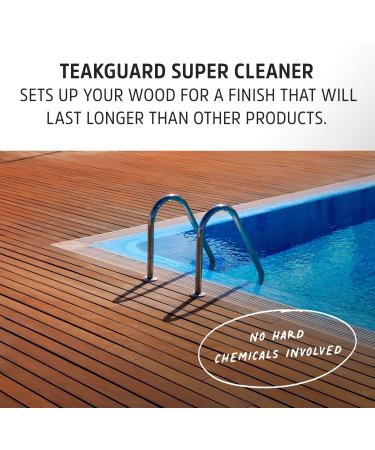 Super Cleaner: Water-Based Teak Cleaner & Brightener - Deep Clean & Protect Indoor & Outdoor Wood Furniture | 8 oz - Buy Online on GoSupps.com