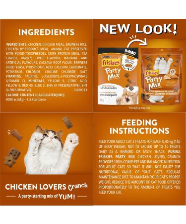 Friskies Party Mix Chicken Lovers Crunchy Cat Treats & Lil' Soups Wet Cat Food Complements Chicken & Tuna Broth (4-Pack Variety) - Buy Online on GoSupps.com