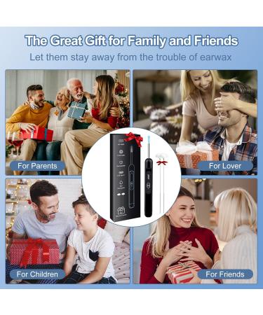 Ear Wax Removal Ear Cleaner with 1080P HD Camera with 6 LED Lights/IP67 Waterproof Lens/8 Traditional Tools Ear Wax Removal Kit Rechargeable Ear Cleaning kit for iOS Android Tablet (Black12) - Buy Online on GoSupps.com