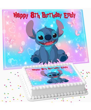 HAPPY BIRTHDAY PERSONALISED ICING EDIBLE COSTCO CAKE TOPPER R1-7391