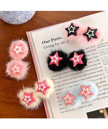 Braids Hair Clip For Hot Girls Plush Star Hair Barrettes Plush Ponytail Bangs Hair Barrettes For Teens Girls Hair Clip - Buy Online on GoSupps.com