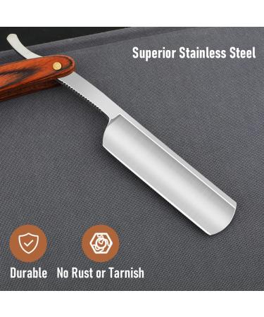 Buy Premium Straight Razor with Strope - Professional Stainless Steel Shaving Razor for Men | Ideal for Home & Salon Grooming - NO.147 - Buy Online on GoSupps.com