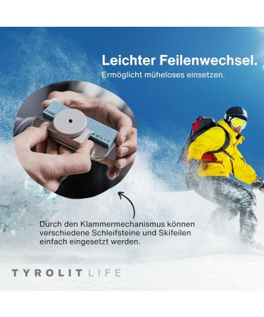 Tyrolite Life Ski & Snowboard Cabby Snip | Stainless Steel Edge Tuner - 88 Grinding Angle for Ultimate Ski & Snowboard Repair - Buy Online on GoSupps.com
