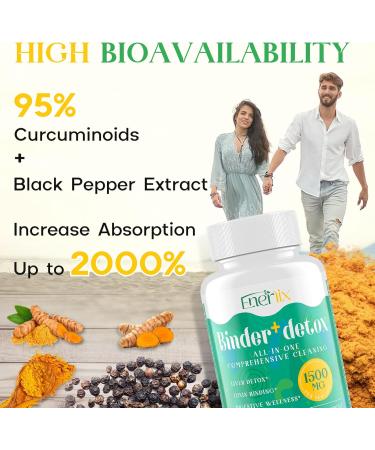 15-in-1 Detox Binder, Activated Charcoal, Zeolite & Bentonite Clay, Chlorella, 1500 MG Detox Supplement Maximum Absorbent, Liver Gut Digestive Detox Cleanse, 90 Vegan Capsules 90 Count (Pack of 1) - Buy Online on GoSupps.com