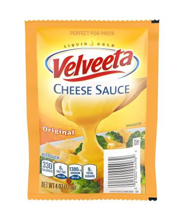 Velveeta Original Cheese Sauce Pouches 6 ct Box - 4 oz Packets Cheddar - Buy Online on GoSupps.com