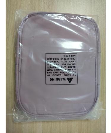 Narwey Hanging Travel Toiletry Bag for Women Wash Bag Cosmetics Makeup Bag Organizer for Travel Size Accessories Dusty Rose (Medium) - Buy Online on GoSupps.com