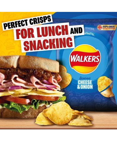 Walkers Cheese & Onion Crisps 32x32.5g (wholesale Box) Cheese 32.5 g (Pack of 32) - Buy Online on GoSupps.com
