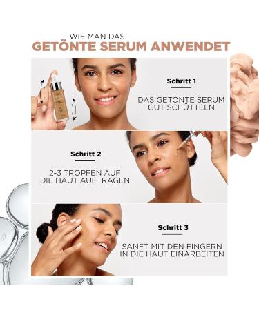 L'Or al Paris Tinted Serum - Nourishing Liquid Foundation with Hyaluronic Acid | Perfect Match No. 1-2 Very Light-Light | 30 ml - International Shipping - Buy Online on GoSupps.com