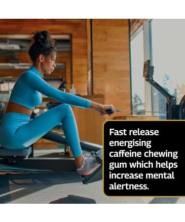 Healthspan Elite Caffeine Chewing Gum (120 Pieces) - Fast-Release 100mg Caffeine | Energy Boost | Pre-Workout Winner ESSNA 2021 | Informed Sport Accredited | Mint Vegan Gum - Buy Online on GoSupps.com