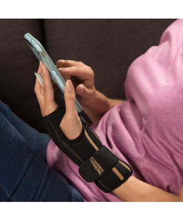 Copper Fit Fingerless Wrist Wrap with Ice Pack/Heat Therapy - Black (Adjustable) | Unisex Adult Rapid Relief - Buy Online on GoSupps.com