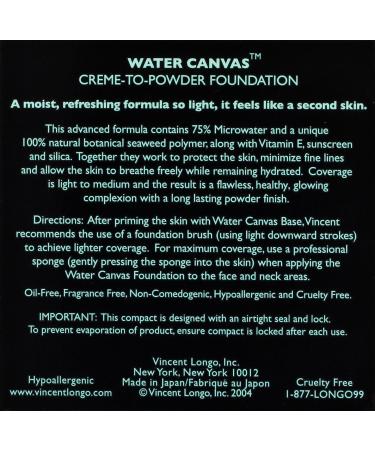 VINCENT LONGO Water Canvas Creme-To-Powder Foundation Sienna - Buy Online on GoSupps.com