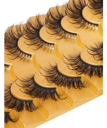 Goddenus False Cat Eye Manga Lashes - Natural Wispy Curly Mink, Fluffy CC Curl Fairy & Spikey Anime Fox Eye - 8 Pairs Pack - Buy Online on GoSupps.com