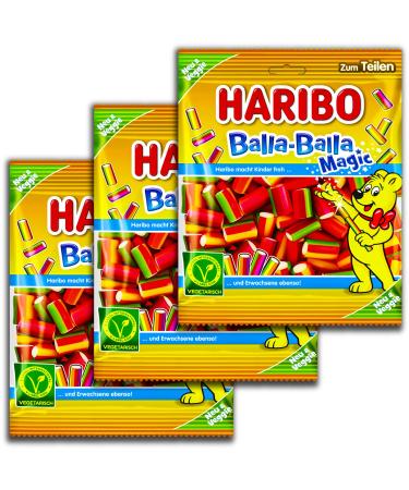 Haribo Balla Balla Magic Lot de 3 sachets de 160 g de v g taux