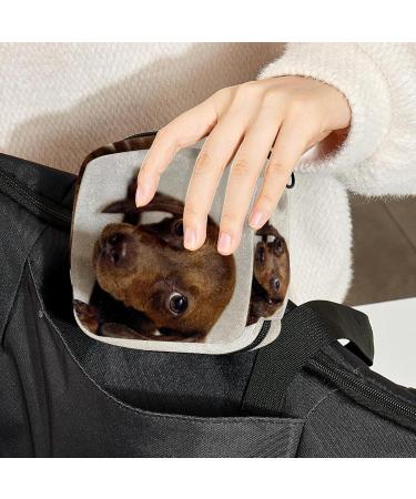 Menstrual Pad Bag with Zipper - Cute Dog Ladies Napkin Pouch & Tampon Collection Bag for Women & Girls - International Shipping Available - Buy Online on GoSupps.com