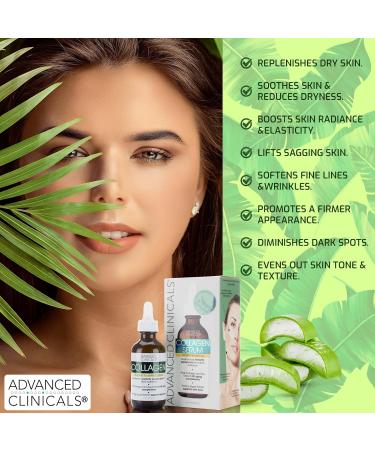 Advanced Clinicals Collagen Plumping Facial Serum + Collagen Skin Rescue Cream Set - Buy Online on GoSupps.com