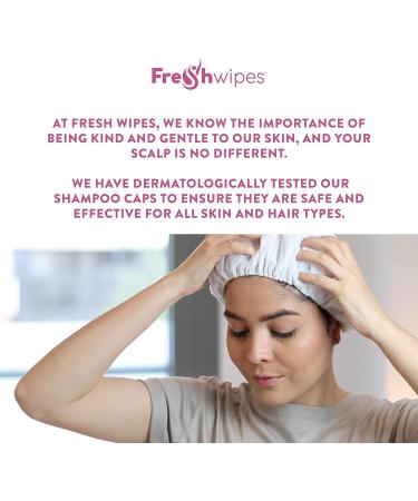 FreshWipes Shampoo Cap - Microwaveable Hat with Conditioner for Elderly and Disabled - No Rinse Hair Washing Solution - 1 Count - Buy Online on GoSupps.com