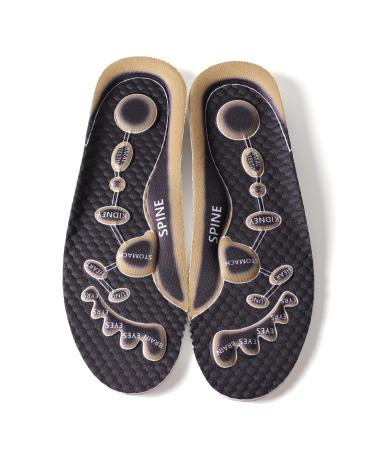 Memory Emulsion Latex Insoles Premium Cushioning Shock Absorption Breathable Massaging Comfortable Reduce Muscle Fatigue Flexible Improve Balance for Mens 7-12 & Women 4-7 1/2