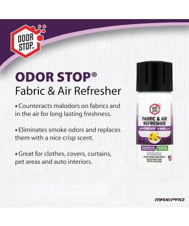 4-Pack ODOR STOP Fabric & Air Refresher - Lavender & Vanilla | 1.4 oz | Refresh Your Home International Shipping - Buy Online on GoSupps.com