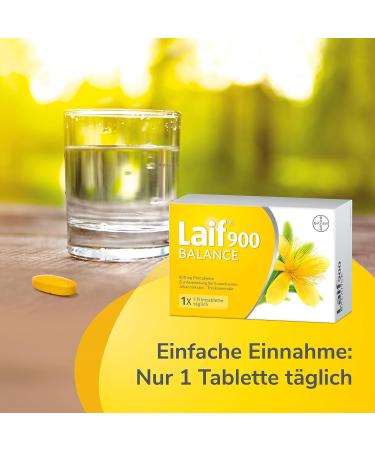 LAIF 900 Balance - St. John's Wort Extract for Mood & Energy Support - 60 Film-Coated Tablets - International Shipping Available - Buy Online on GoSupps.com