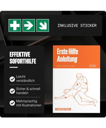 Buy 2x DIN 13157 First Aid Box 2021 - Complete Kit with Wall Bracket Stickers Masks & Wipes - Ideal for Homes Offices & Facilities - Buy Online on GoSupps.com