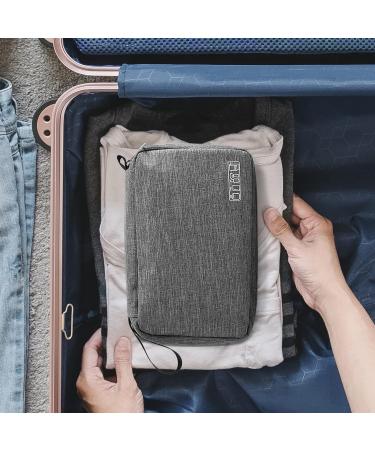 Januts Hanging Travel Toiletry Bag - Waterproof Makeup Organizer for Women & Men - Grey - Buy Online on GoSupps.com