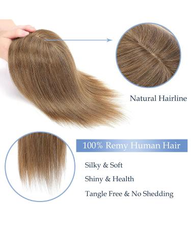 Shop Real Hair Clip-in Extensions & Toppers - 130% Density Light Brown 45cm | Best Quality Women's Hair Extensions - Buy Online on GoSupps.com
