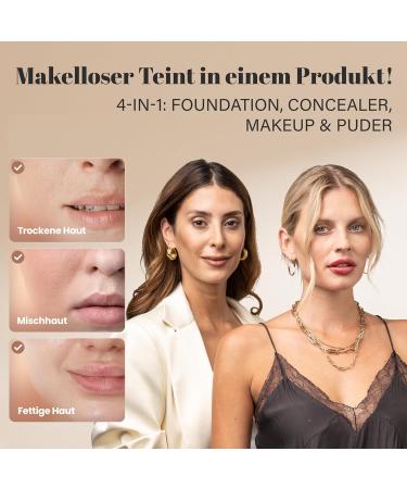 Tana Cosmetics EGYPTWONDER Make Up Mousse 30 ml 4in1 makeup foundation concealer makeup & powder beauty cream for a smooth face cosmetics for a perfect complexion in one step - Buy Online on GoSupps.com