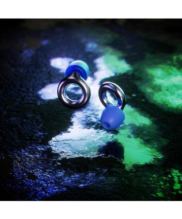 Loop Equinox High-Fidelity Reusable Earplugs - Colourful Hearing Protection for Music & Events - 18 dB Noise Reduction - Sapphire - Buy Online on GoSupps.com