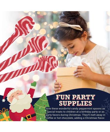 Candy Cane Spoons 12-Pack - Festive Holiday Treats for Hot Drinks - Buy Online on GoSupps.com