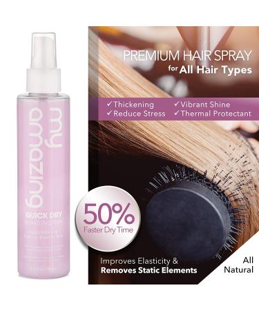 Quick Dry Heat Protecting Styling Spray for All Hair Types - Premium Frizz Control - Reduced Dry Time - Unisex - Clear - 6.76 Fl Oz - Buy Online on GoSupps.com