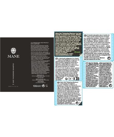  MANE Mane Thickening Shampoo and Mane Thickening Fibers - Grey - Pack of 2 - Buy Online on GoSupps.com