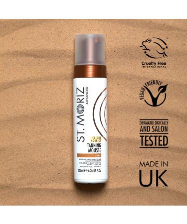 Storiz Advanced Color Correcting Tanning Mousse - Hyaluronic Acid & Vitamin B5 | Quick Drying Vegan Fake Tan | Light 200ml - Shop Internationally - Buy Online on GoSupps.com