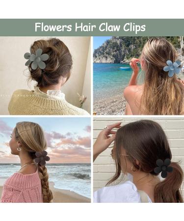 6PCS Large Flower Hair Clips for Thick & Thin Hair - Non-slip Strong Hold, Cute Mint Green Hair Accessories for Women & Girls - Buy Online on GoSupps.com