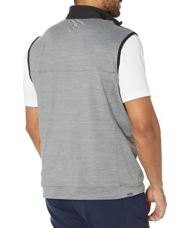 PUMA GOLF Mens CLOUDSPUN Colorblock Vest in Black-QUIET SHADE Heather - 3X-Large - Buy Online on GoSupps.com