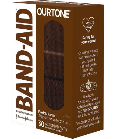 Band-Aid Brand Ourtone Flexible Fabric Adhesive Bandages - 30 Count - Buy Online on GoSupps.com