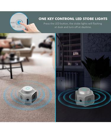 Diaotec Plug in Rodent Repellent - Ultrasonic Squirrel & Mouse Repellent with LED Strobe Lights - Buy Online on GoSupps.com
