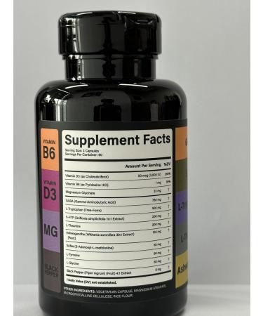 ACAPPELLA Ashwagandha Supplements with GABA Supplement 5-HTP L - Theanine Capsules and L-Tryptophan Capsule - 120 Count - Buy Online on GoSupps.com