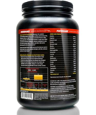Olympian Labs Beef Protein Isolate - 24g Protein BST Free Nutrient Friendly 32oz Chocolate | International Shipping - Buy Online on GoSupps.com