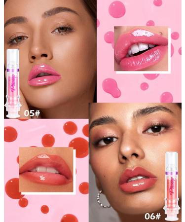 Lip Plumping Booster Lip Gloss Plump and Pout Lip Plumper Hydrating & Volumizes &Smooth Lip Wrinkles Enhancing Plump Effect for Fuller Lips High Shine Finish All-Day Wear Lip Glaze Oil Makeup-05+06 05#+06# - Buy Online on GoSupps.com