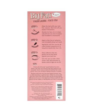 theBalm Big Fan False Eyelashes | Enhance Your Look | International Shipping Available - Buy Online on GoSupps.com