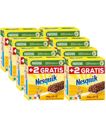 NESTL NESQUIK bars with 3 types of cereals pack of 8 (6x25g each) pack of 8 (6x25g)