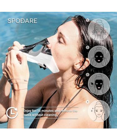 Sports Mask - Hydrating Hydrogel Face Mask for All Skin Types | 5 Pack Black & White - Purify & Moisturize Post-Exercise - Buy Online on GoSupps.com