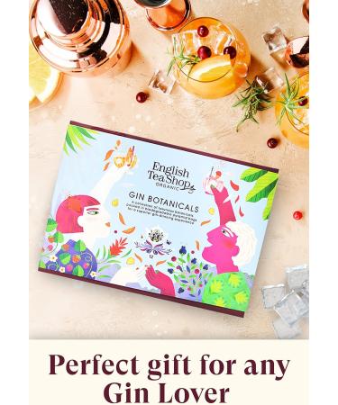 English Tea Shop Organic Gin Botanicals - 12 Pyramid Tea Bags Gift pack with 3 different Natural Botanical Blends - Buy Online on GoSupps.com